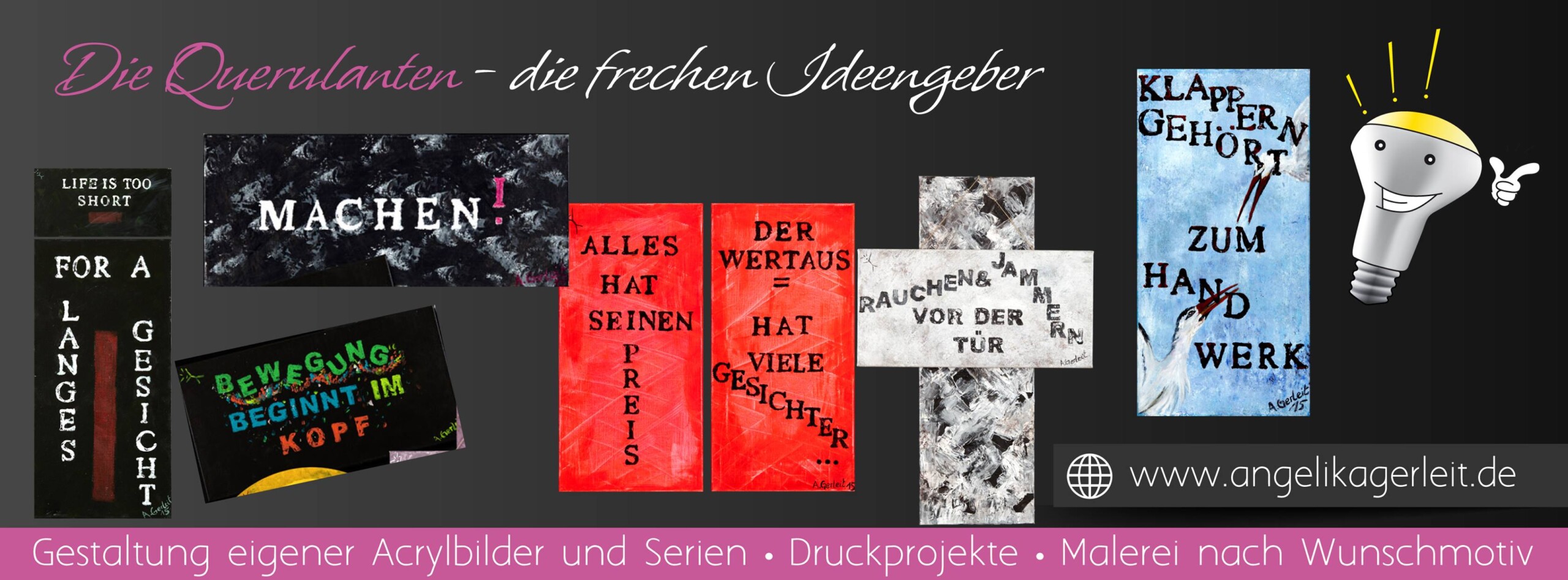 Angelika Gerleit, Spruchbilder