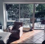 Handlettering am Fenster