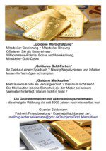 Gold - mehr als eine Alternative