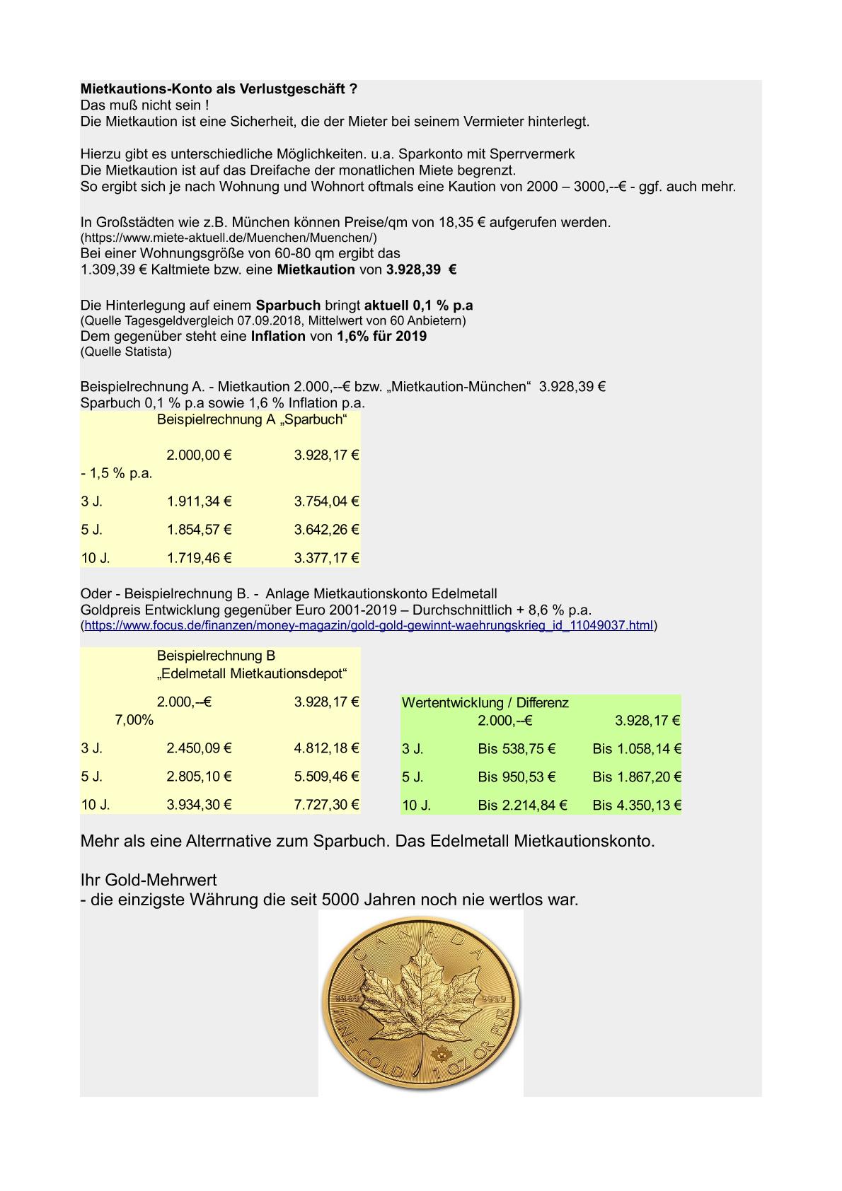 Gold - mehr als eine Alternative